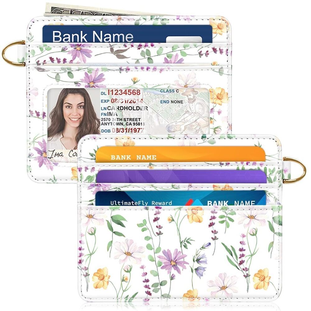 9049 Slim Minimalist Front Pocket RFID Blocking Credit Card Holder Small